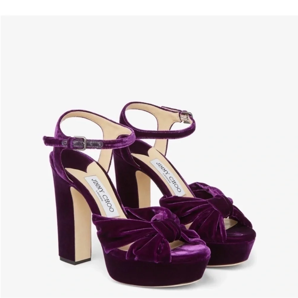 Jimmy Choo Heloise 120 Platform Heels - Picture 2 of 14